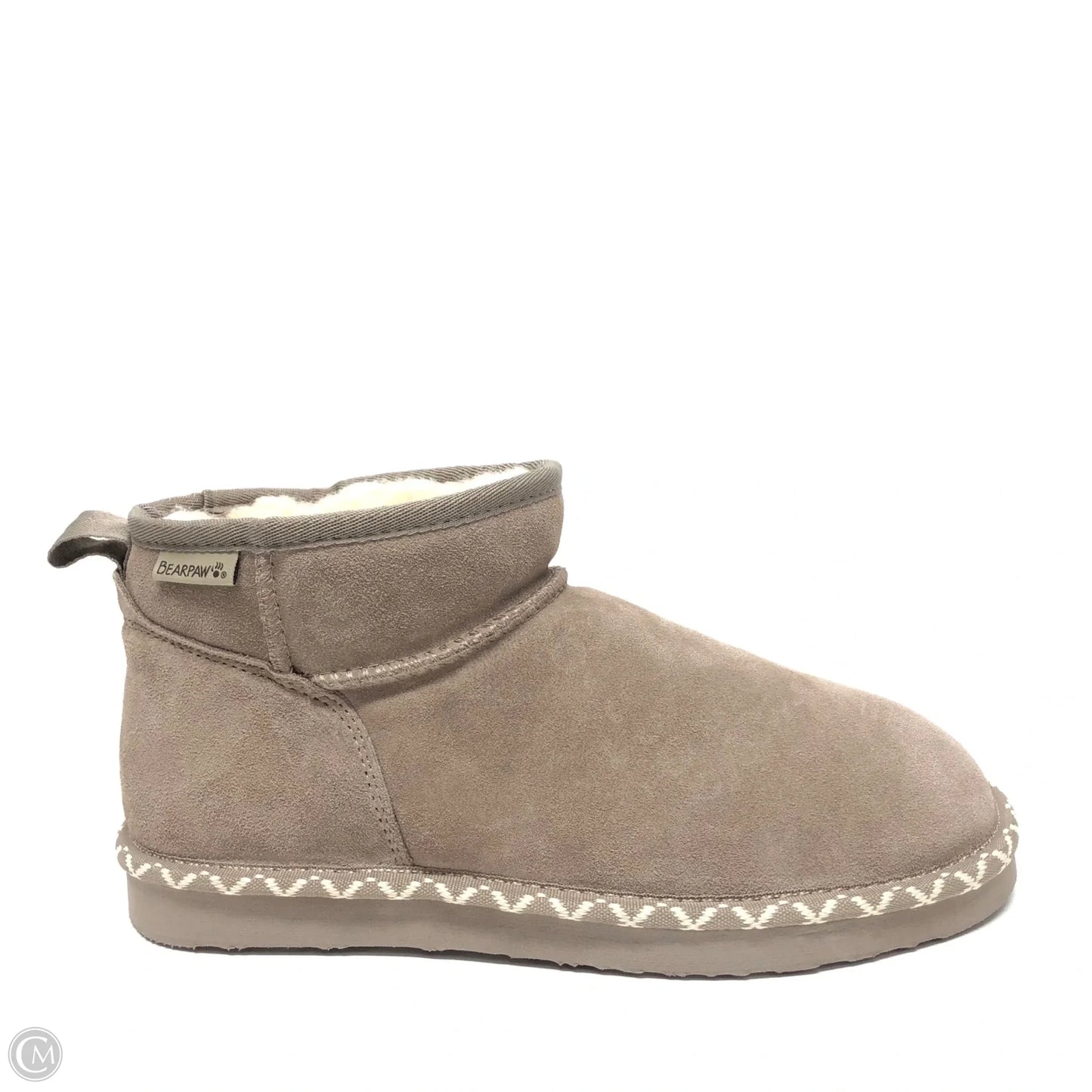 Boots Ankle Flats By Bearpaw In Taupe, Size: 10