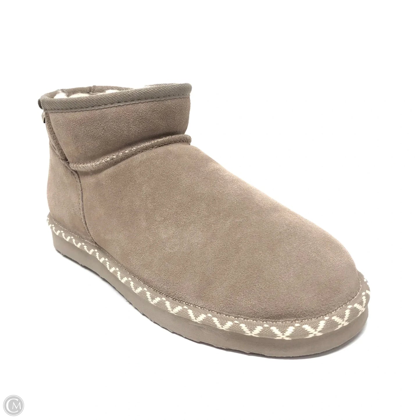 Boots Ankle Flats By Bearpaw In Taupe, Size: 10
