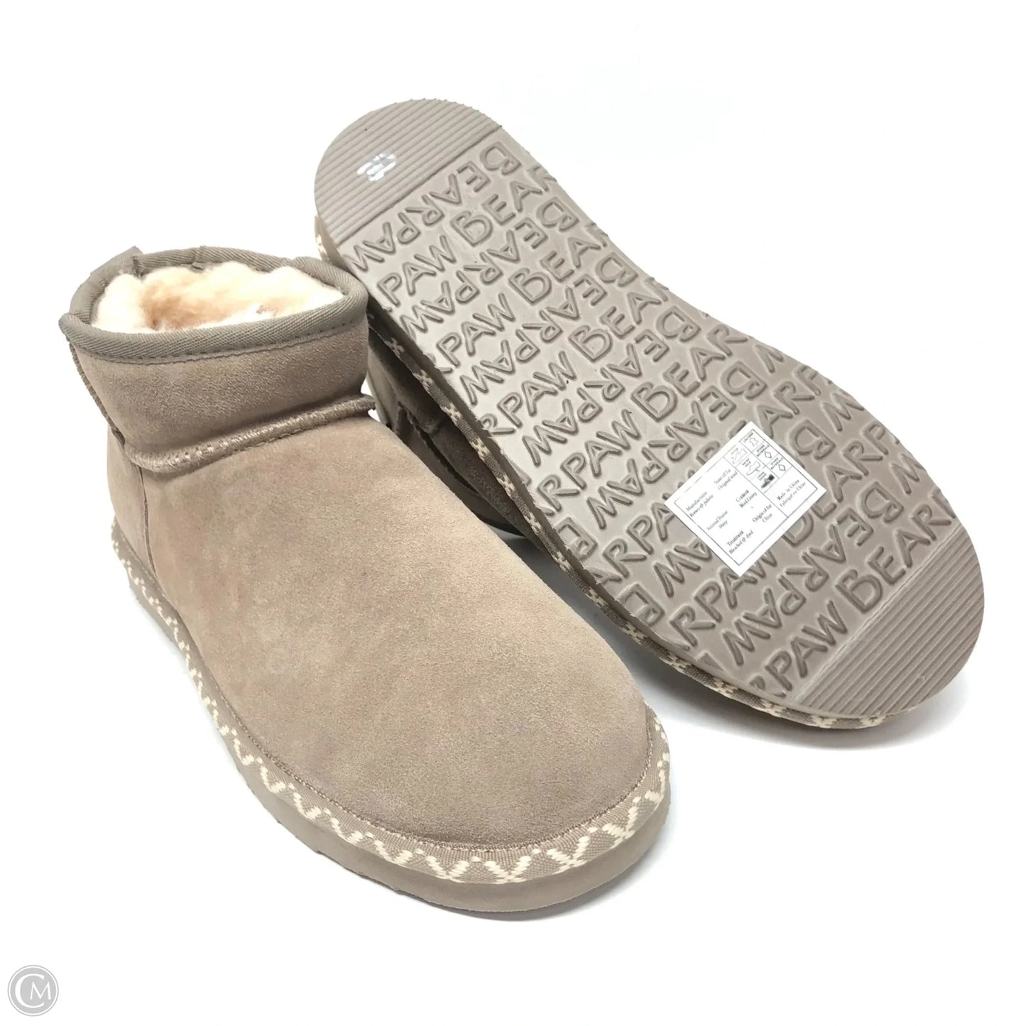Boots Ankle Flats By Bearpaw In Taupe, Size: 10