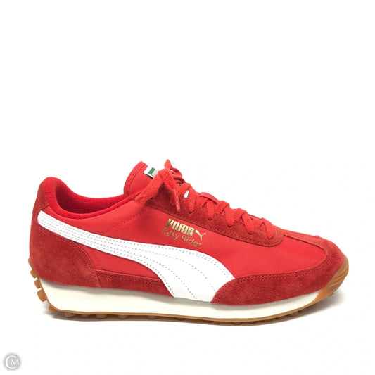 Shoes Sneakers By Puma In Red & White, Size: 11