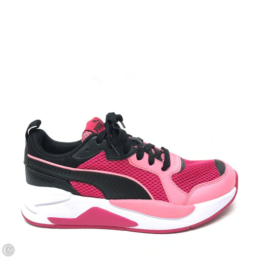 Shoes Sneakers By Puma In Black & Pink, Size: 8.5
