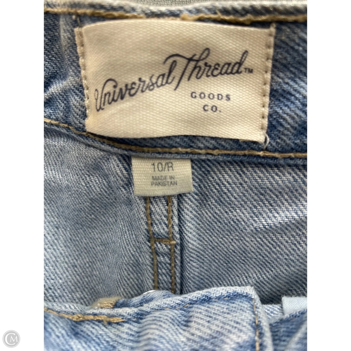 Jeans Wide Leg By Universal Thread In Blue & Silver, Size: 10