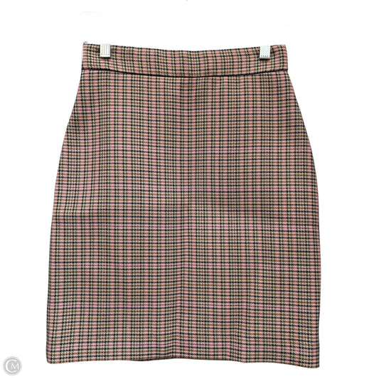 Skirt Mini & Short By MSGM In Plaid Pattern, Size: 4
