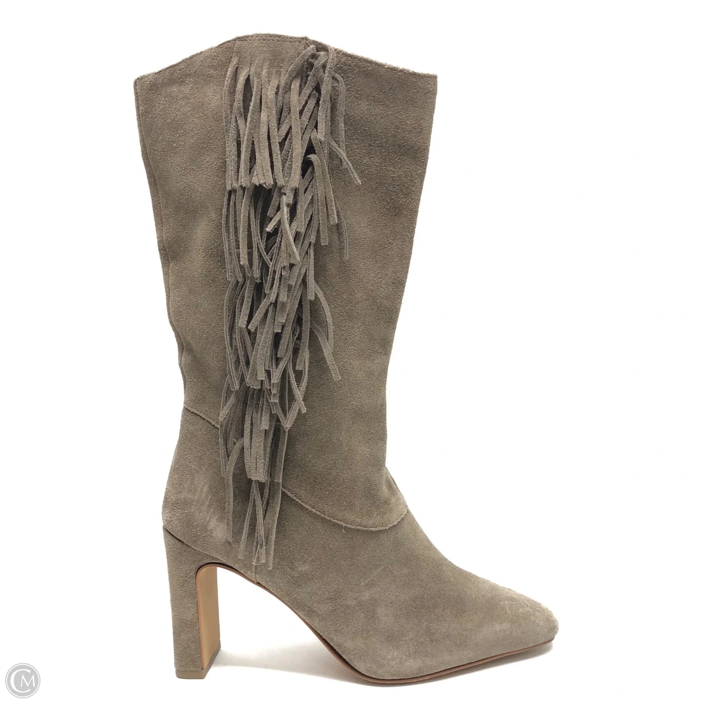 Boots Mid-calf Heels By Vince Camuto In Taupe, Size: 8.5