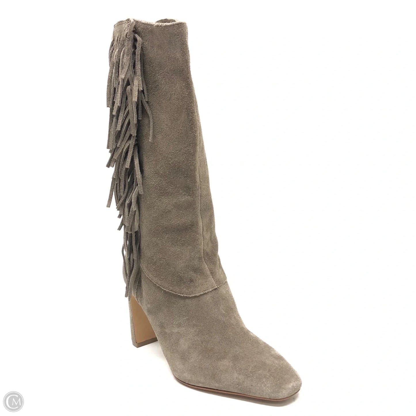 Boots Mid-calf Heels By Vince Camuto In Taupe, Size: 8.5
