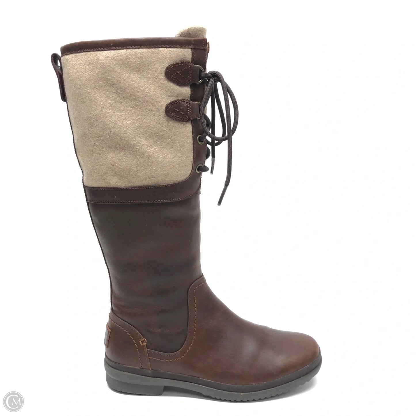 Boots Designer By Ugg In Brown, Size: 7