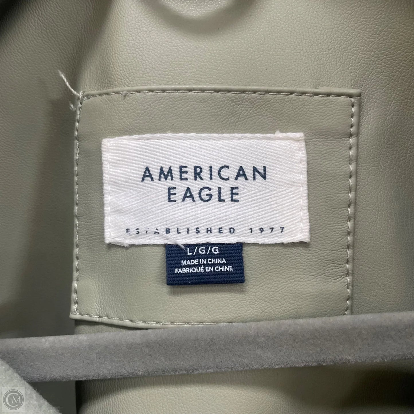 Jacket Shirt By American Eagle In Green, Size: L