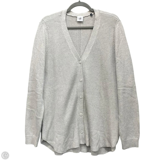 Sweater Cardigan By Cabi In Taupe, Size: L