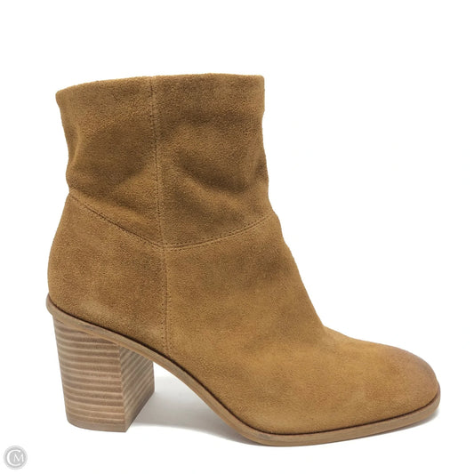 Boots Ankle Heels By Lucky Brand In Tan, Size: 9.5