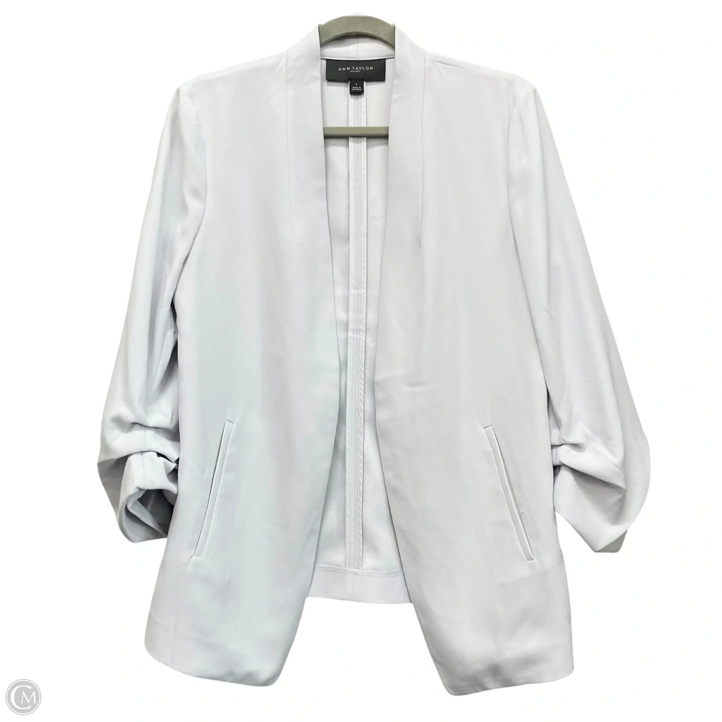 Blazer By Ann Taylor In Grey, Size: 6