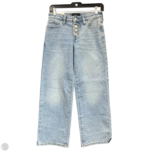 Jeans Straight By Banana Republic In Blue Denim, Size: 0