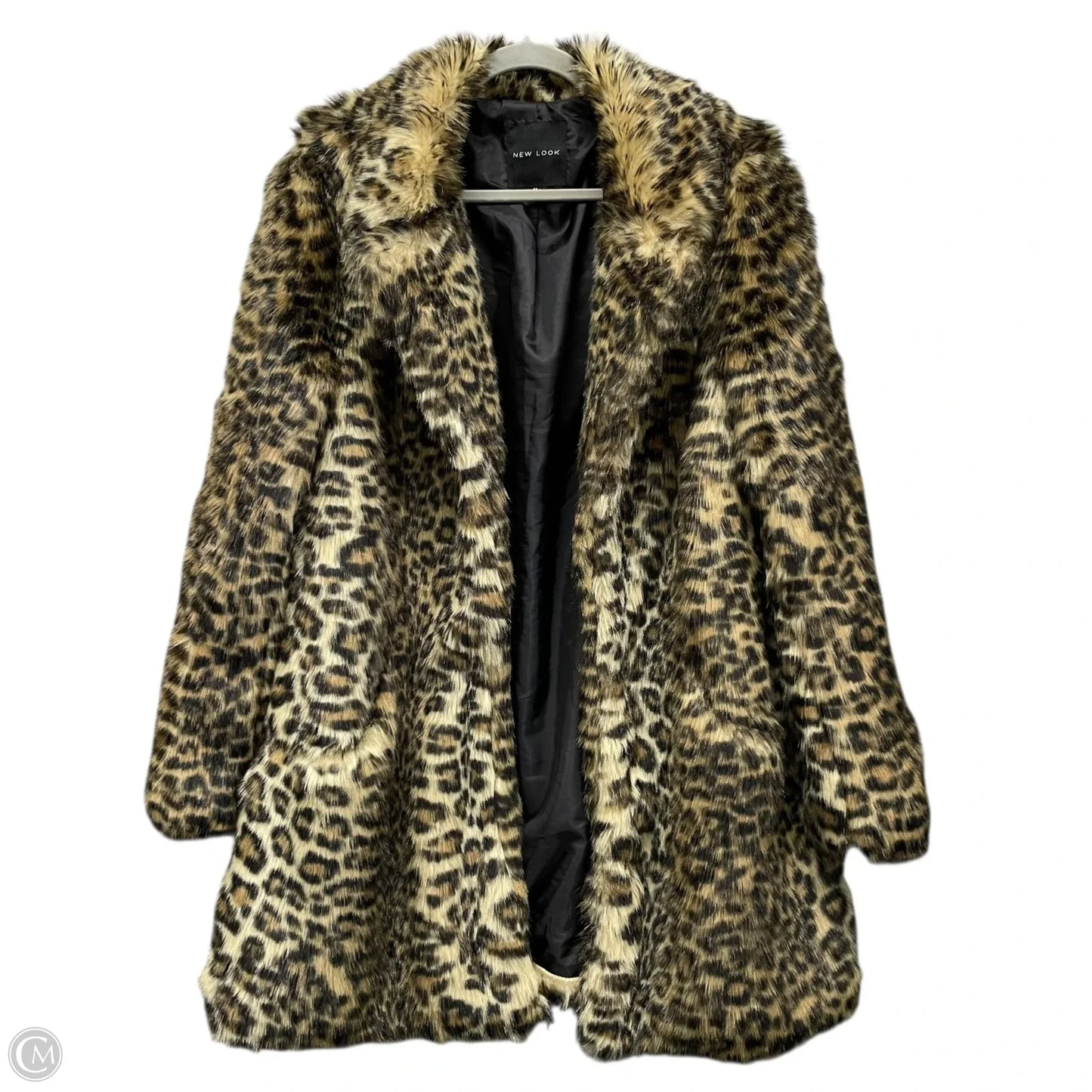 Coat Faux Fur & Sherpa By New Look In Animal Print, Size: 14