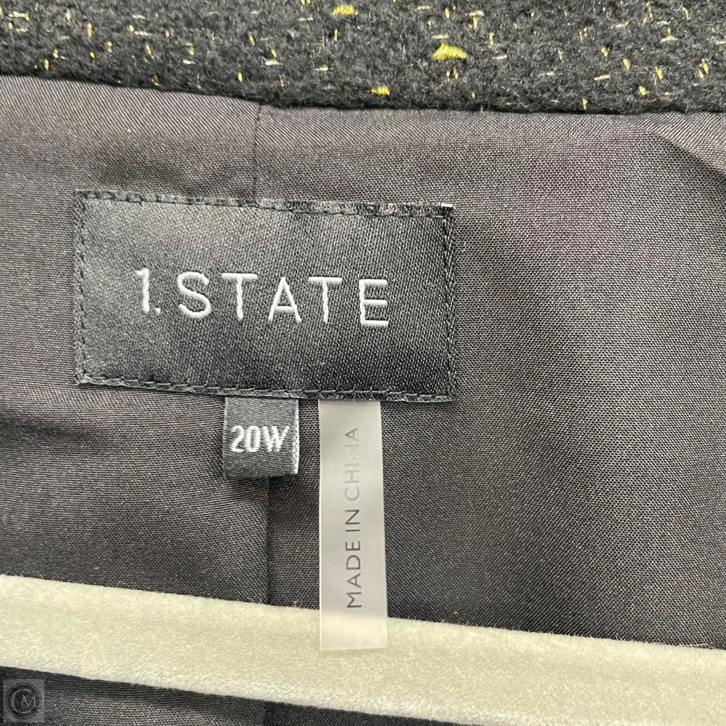 Blazer By 1.state In Black & Gold, Size: 20