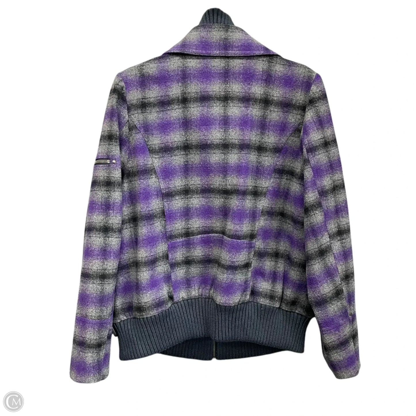 Jacket Other By Lane Bryant In Grey & Purple, Size: 16