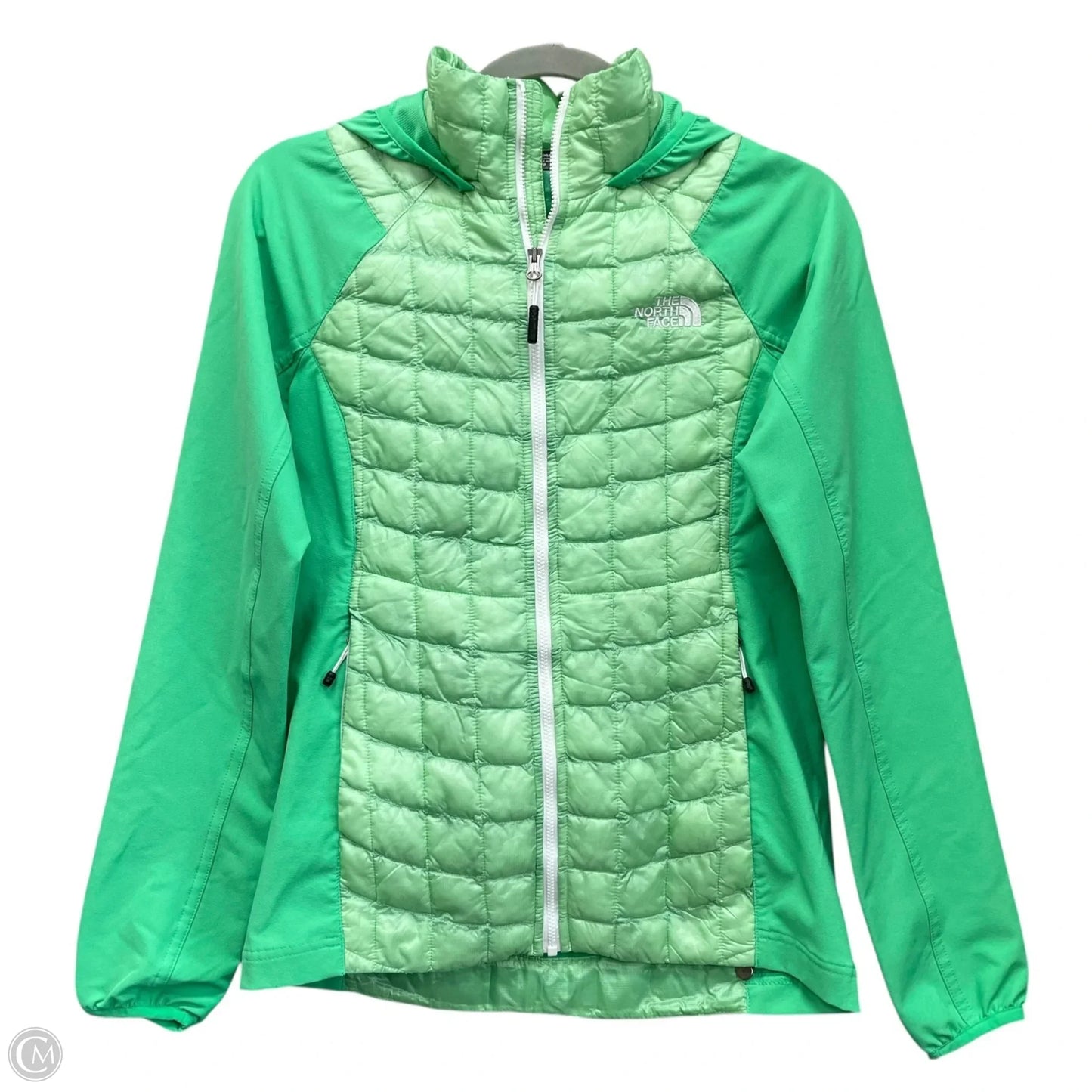 Athletic Jacket By The North Face In Green, Size: Xs