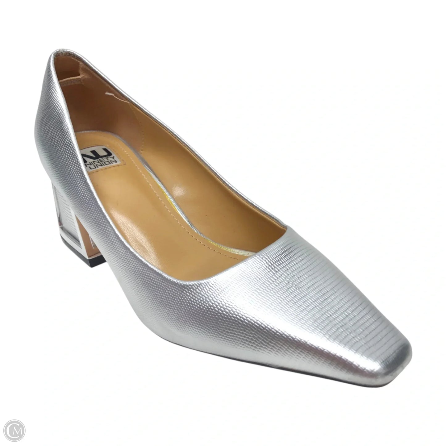 Shoes Heels Block By Clothes Mentor In Silver, Size: 6