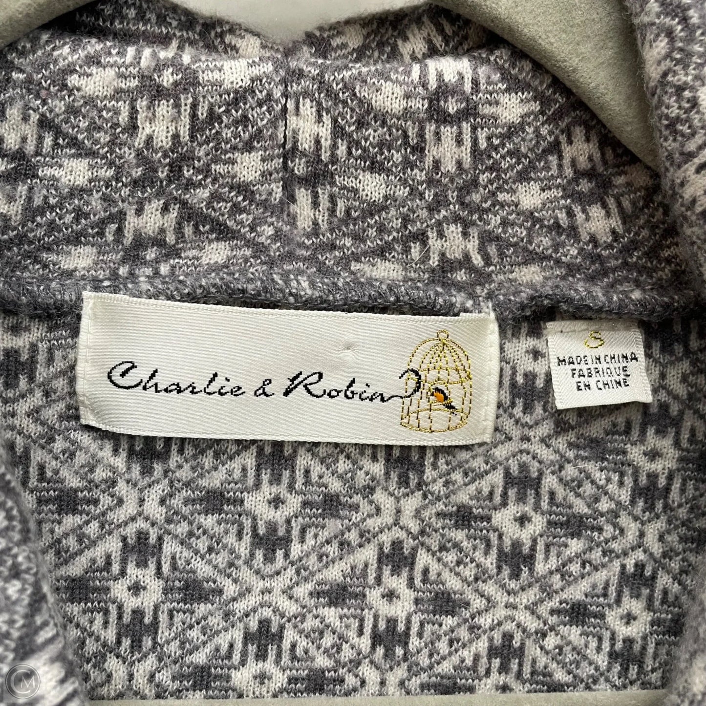 Blazer By Anthropologie In Grey & White, Size: S