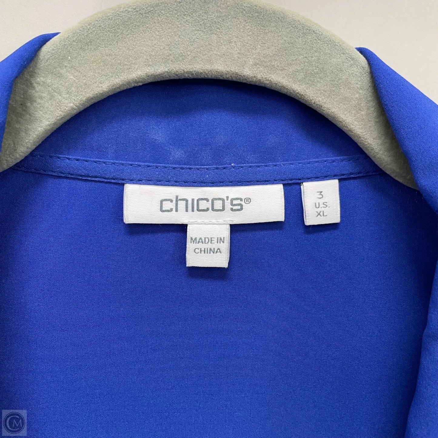 Jacket Other By Chicos In Blue, Size: Xl