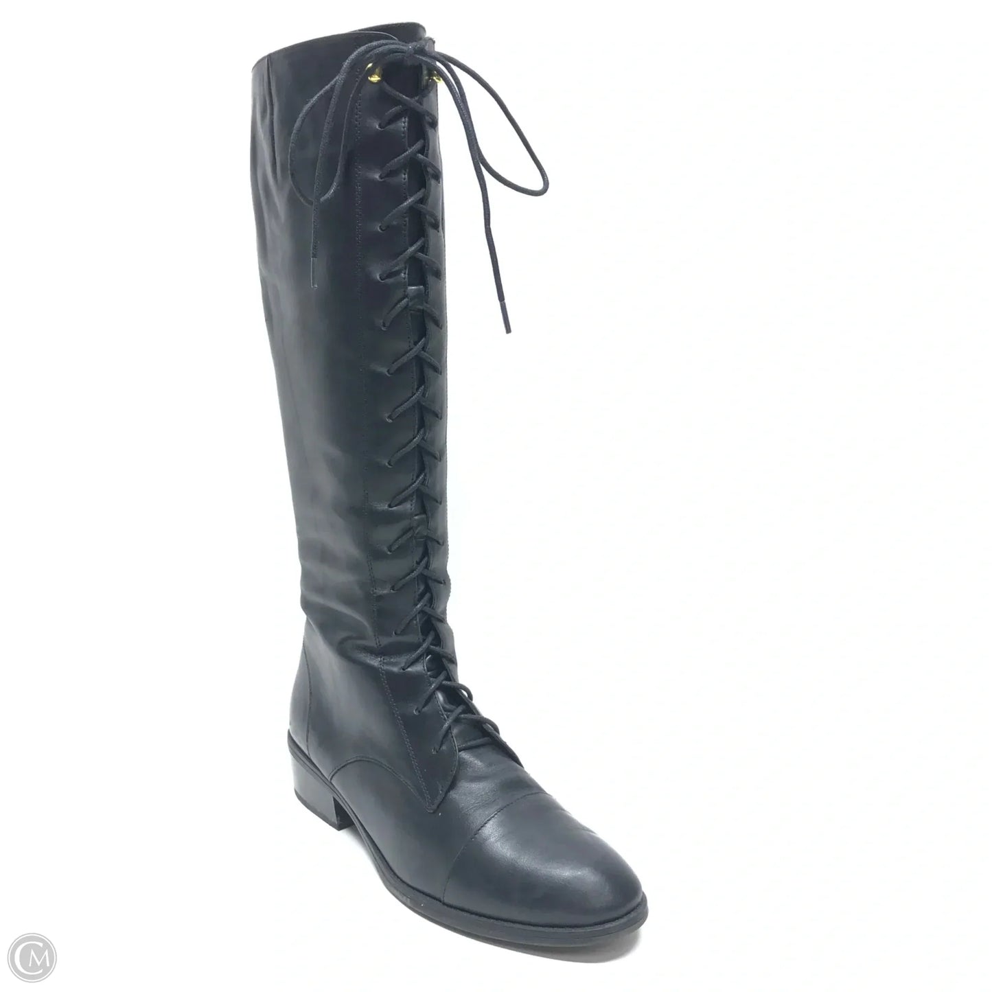 Boots Knee Heels By Lauren By Ralph Lauren In Black, Size: 10