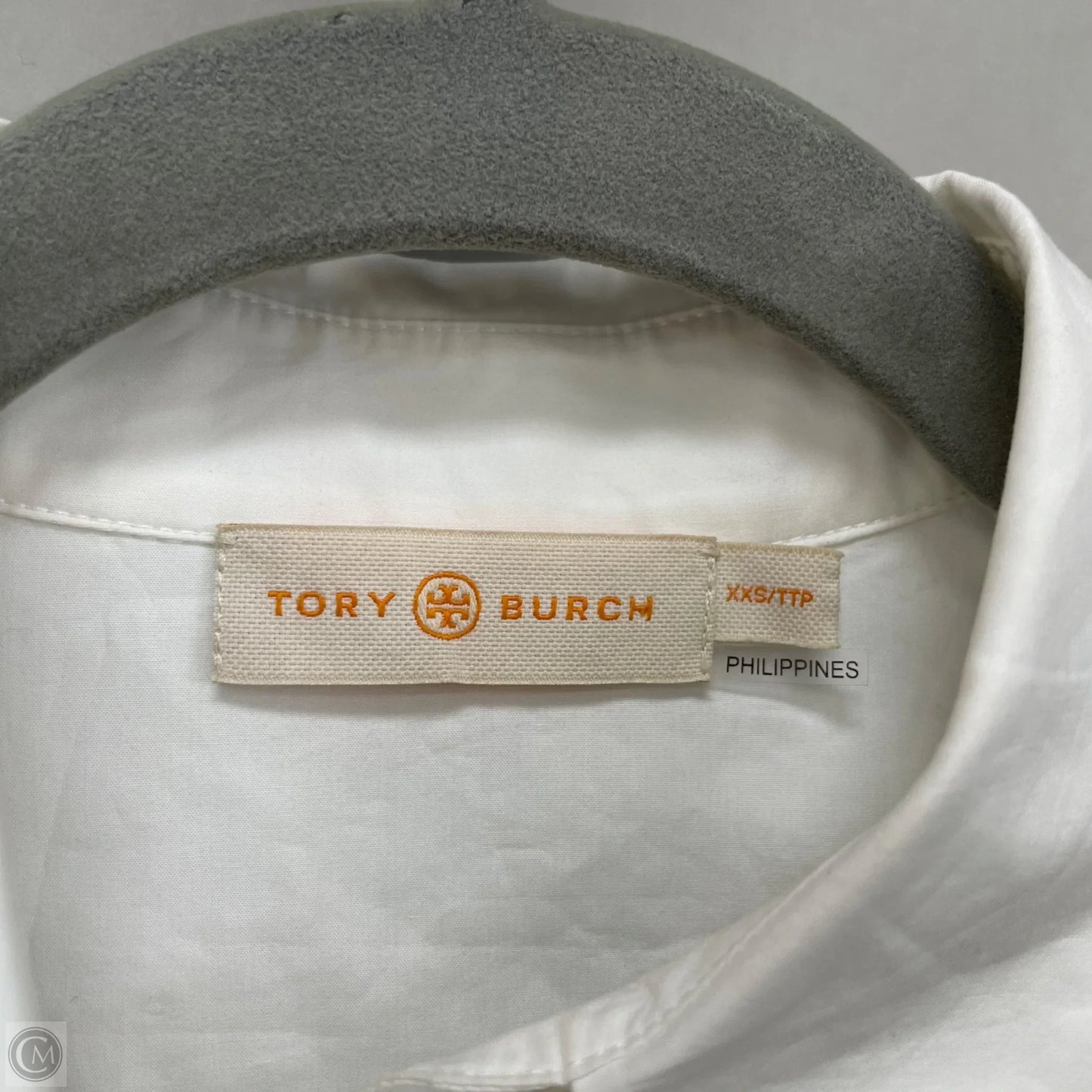 Top Long Sleeve Designer By Tory Burch In White, Size: Xxs