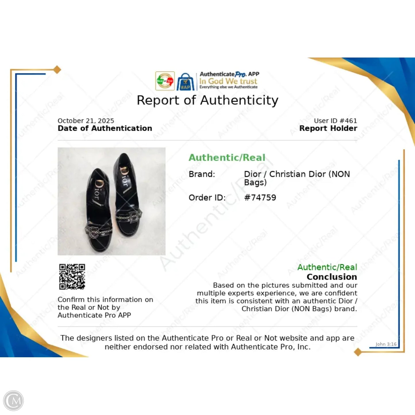 Shoes Luxury Designer By Dior In Black, Size: 5