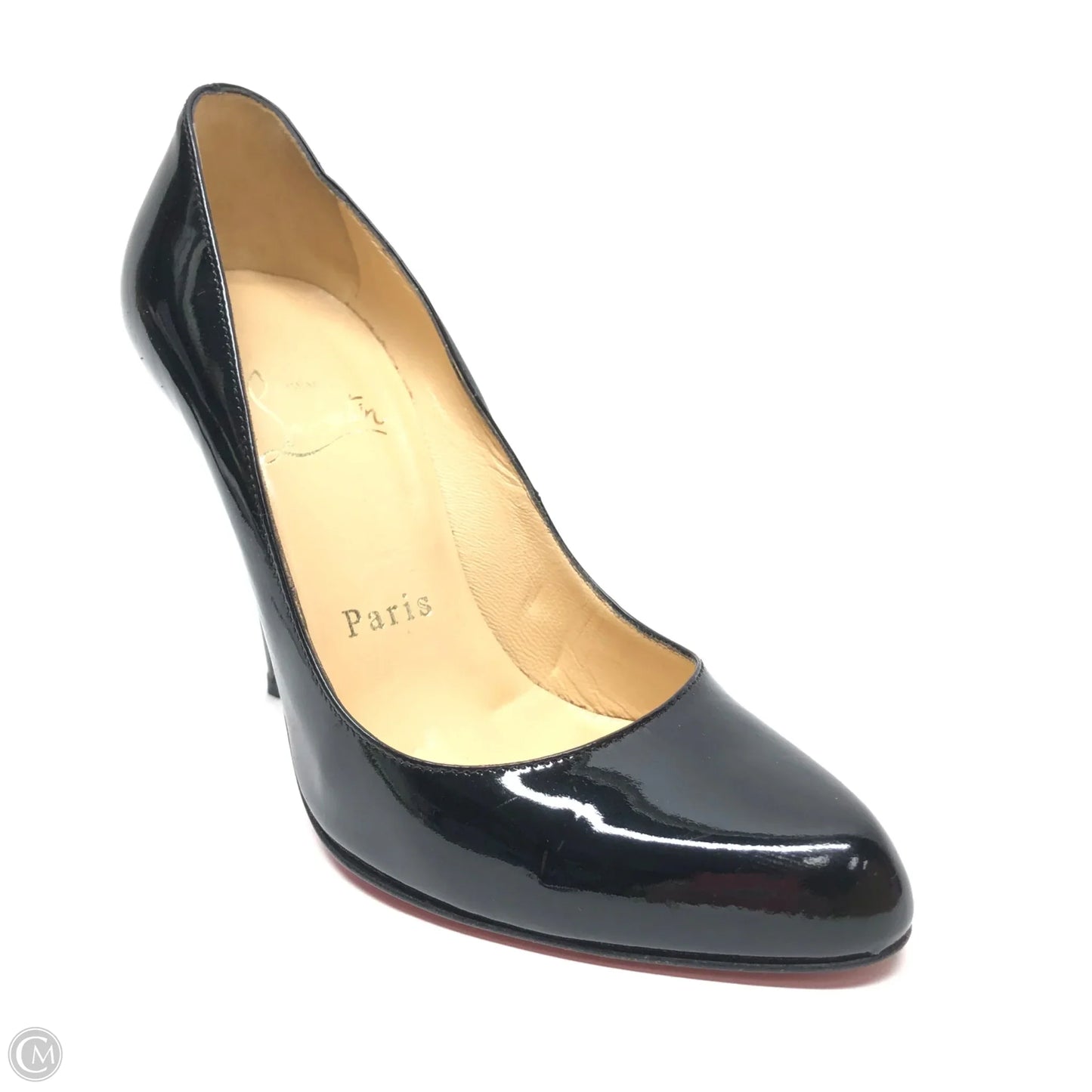 Shoes Luxury Designer By Christian Louboutin In Black, Size: 5