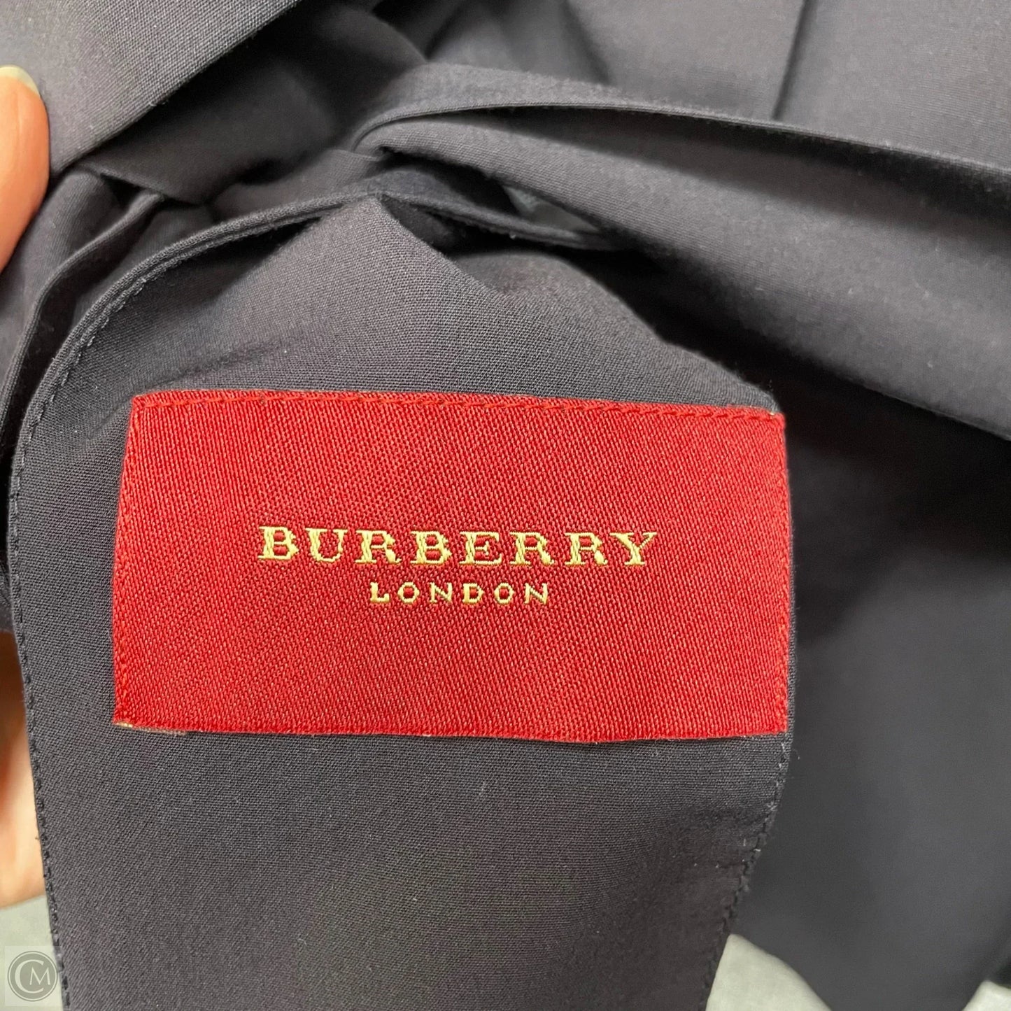 Blazer Luxury Designer By Burberry In Navy, Size: S