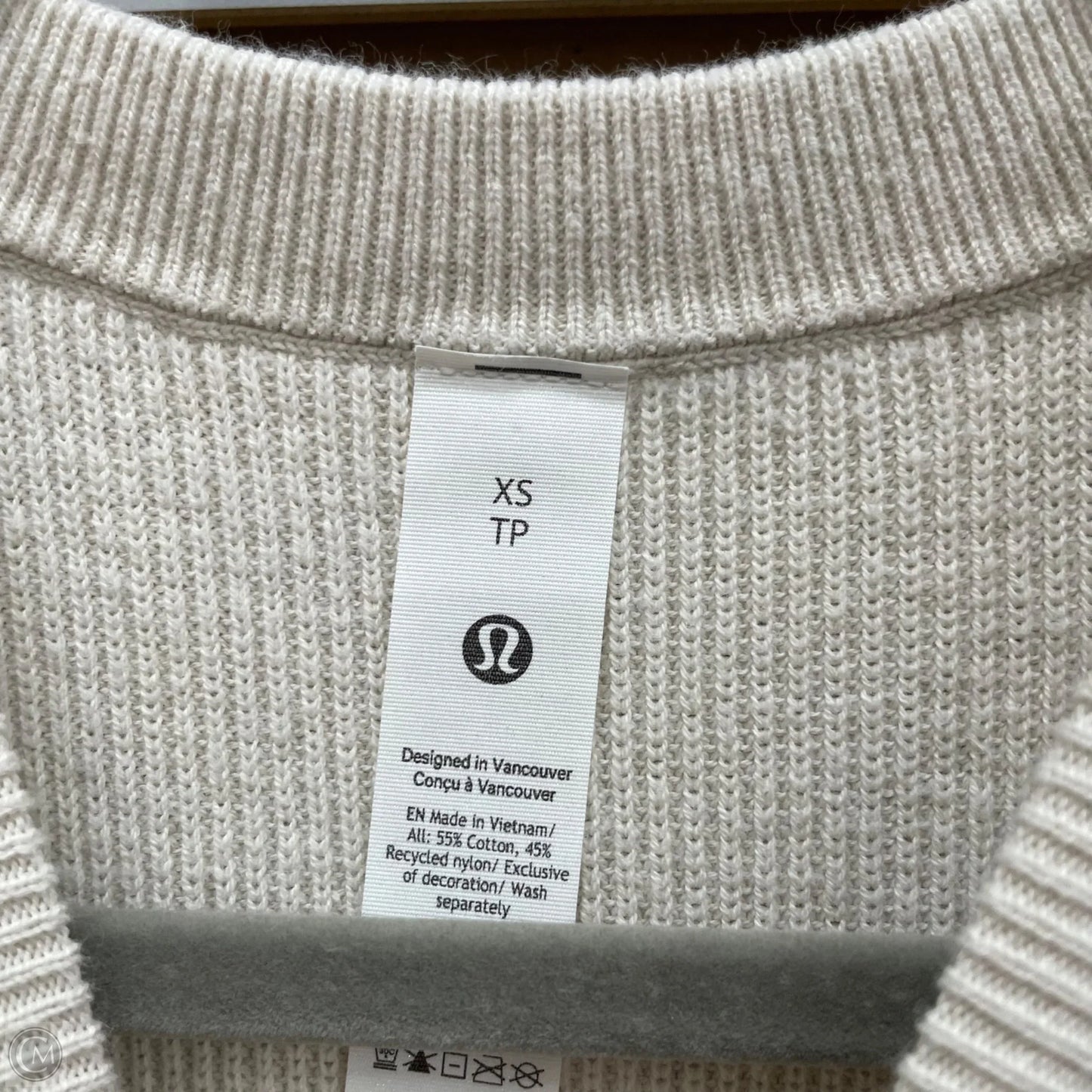 Sweater By Lululemon In Beige, Size: Xs