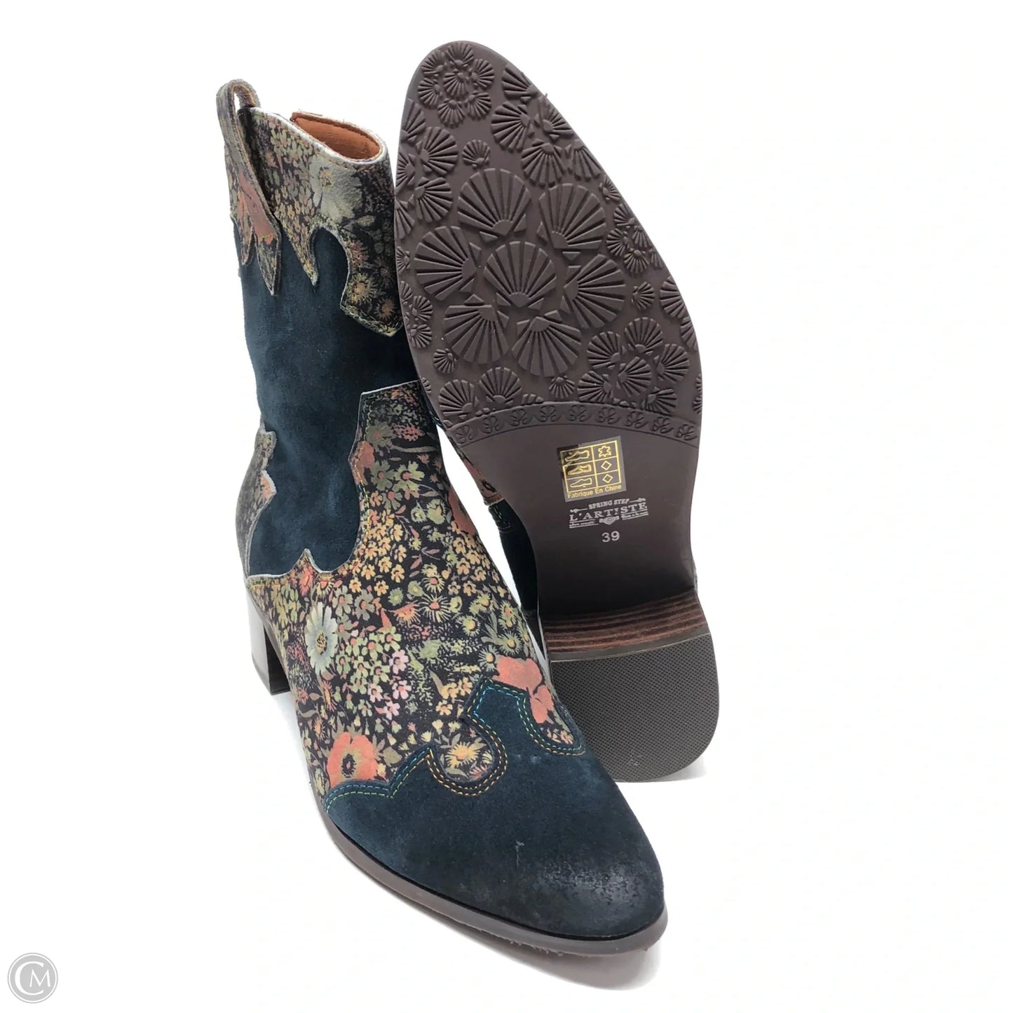 Boots Ankle Heels By Spring Step In Multi-colored, Size: 8.5