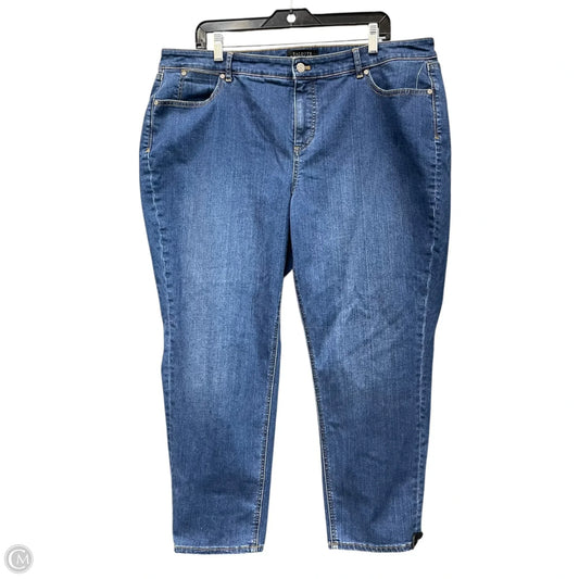 Jeans Cropped By Talbots In Blue Denim, Size: 20