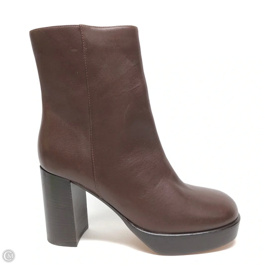 Boots Ankle Heels By J. Crew In Brown, Size: 8