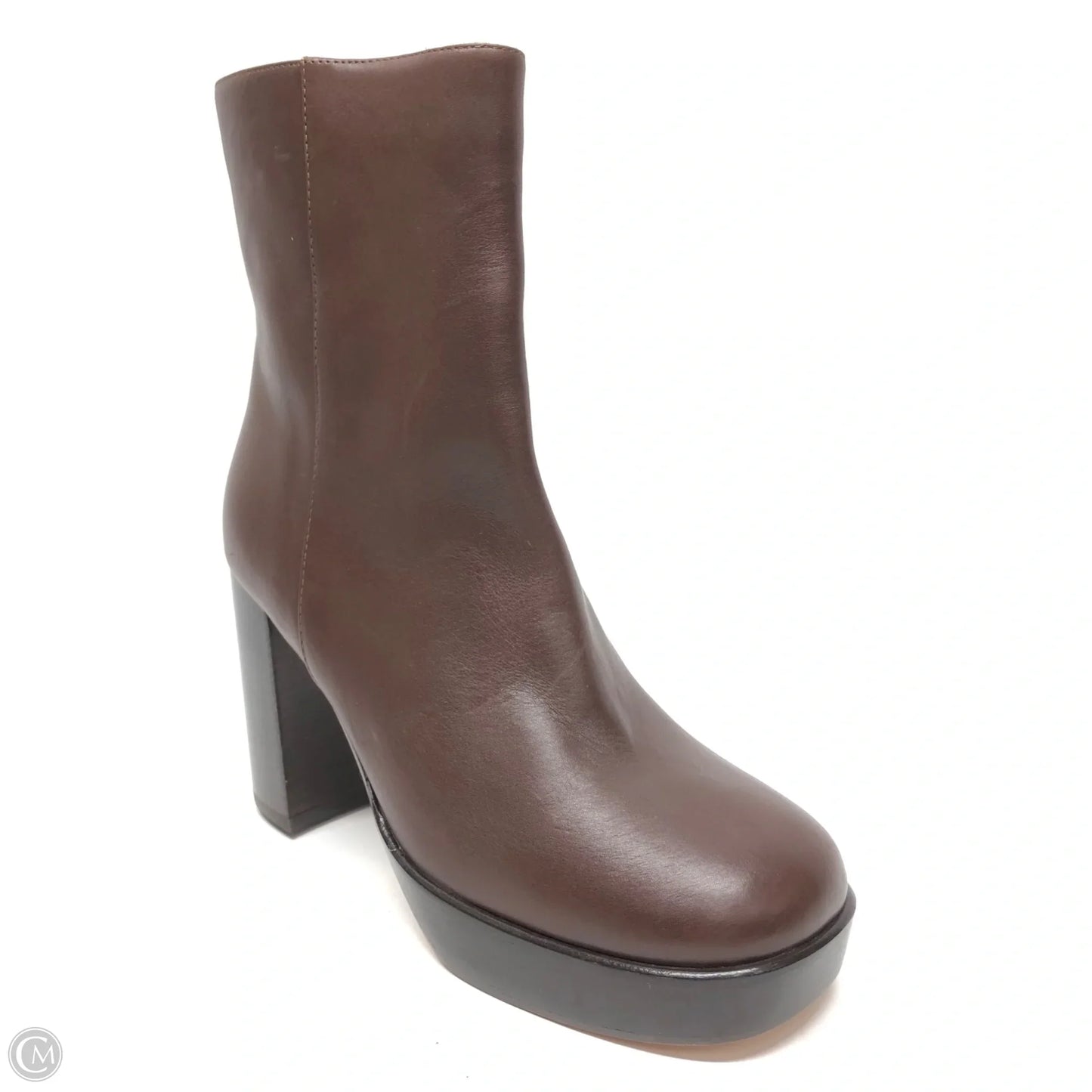 Boots Ankle Heels By J. Crew In Brown, Size: 8