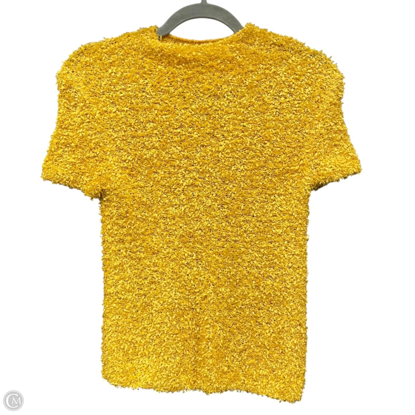 Sweater Short Sleeve By Zara In Yellow, Size: M
