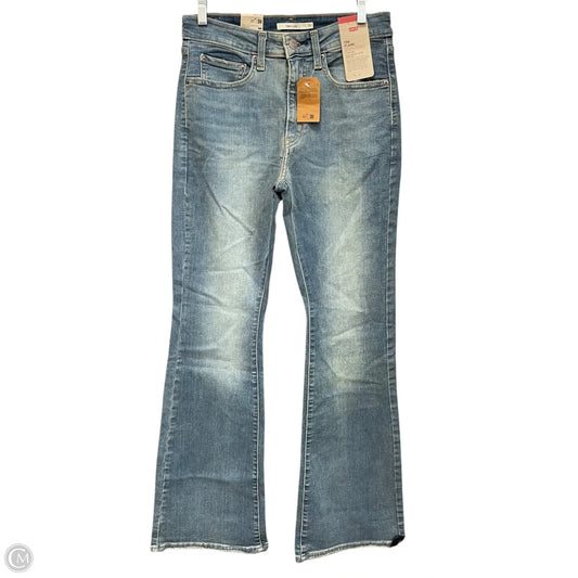 Jeans Flared By Levis In Blue Denim, Size: 10