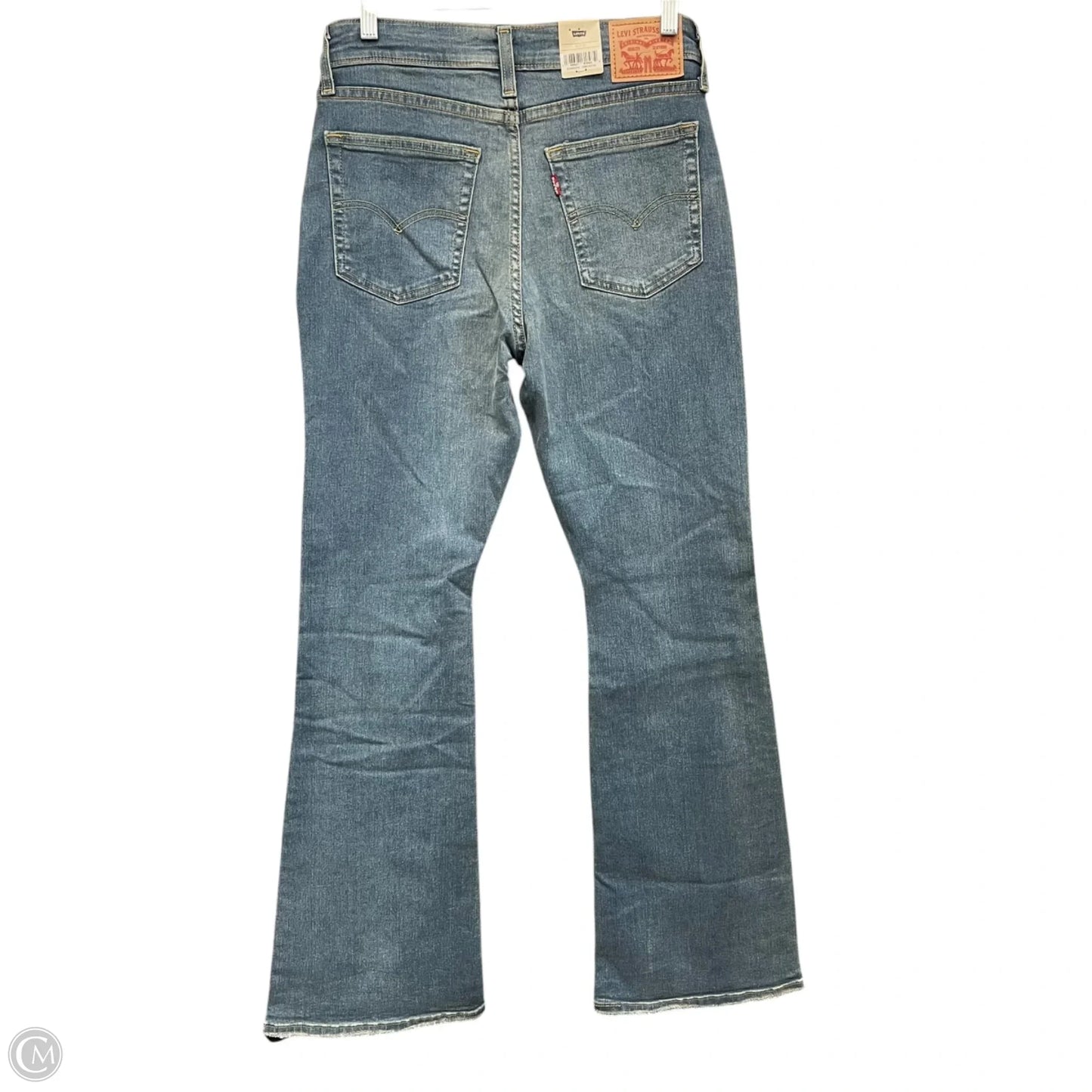 Jeans Flared By Levis In Blue Denim, Size: 10