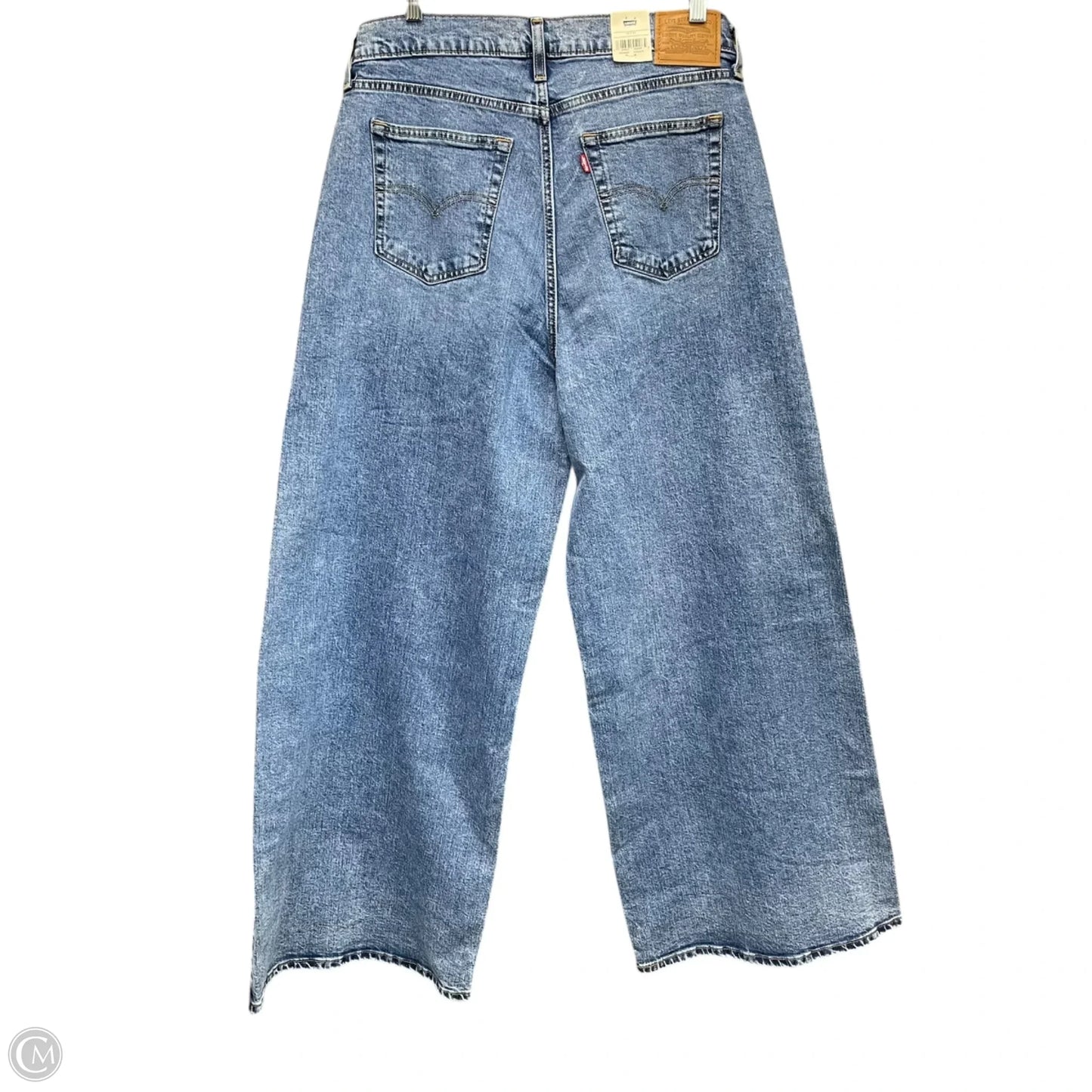 Jeans Wide Leg By Levis In Blue Denim, Size: 16