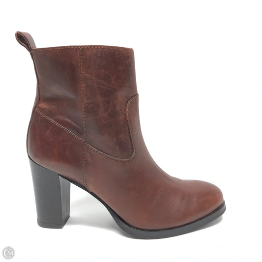 Boots Ankle Heels By Cole-haan In Brown, Size: 6
