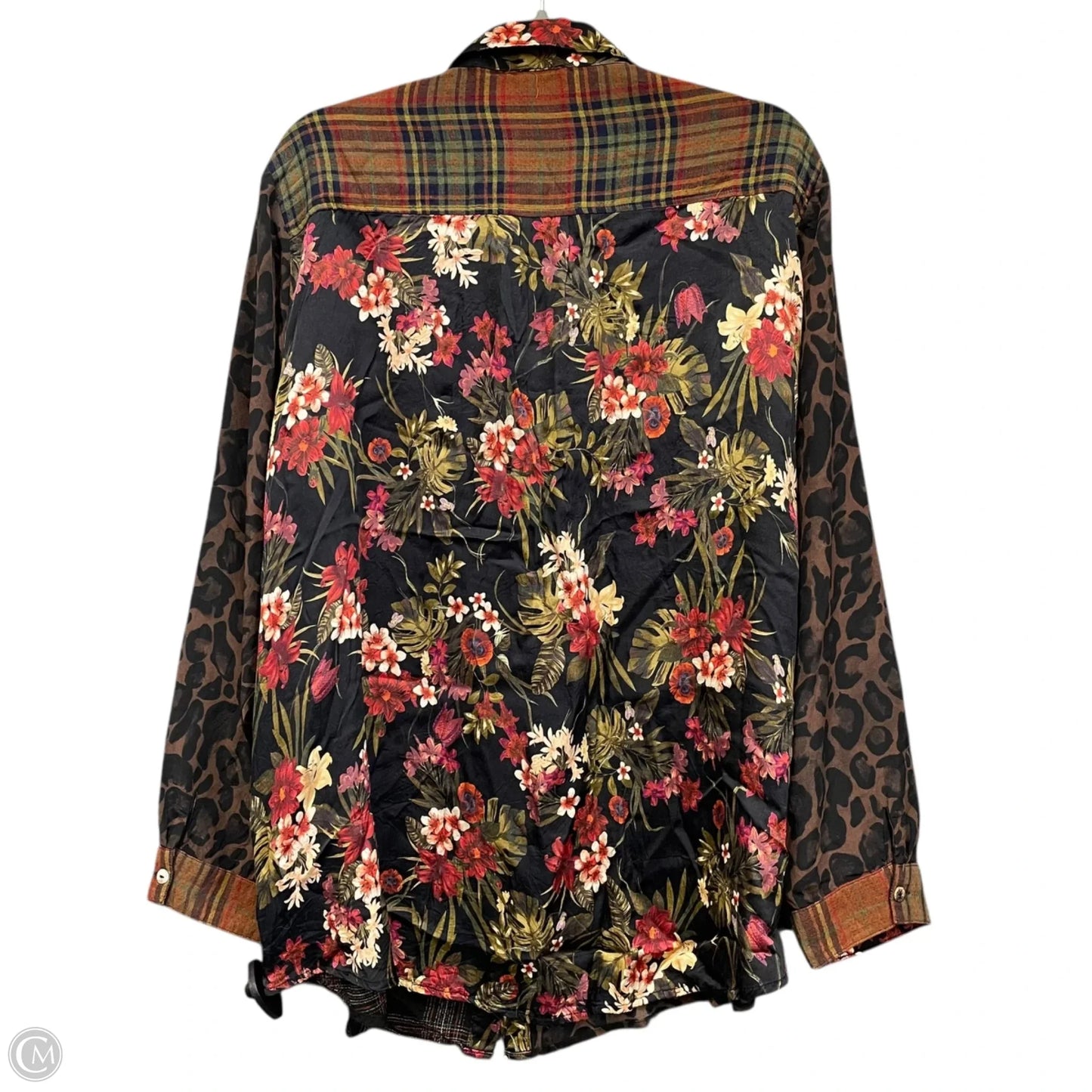 Top Long Sleeve By Johnny Was In Multi-colored, Size: L