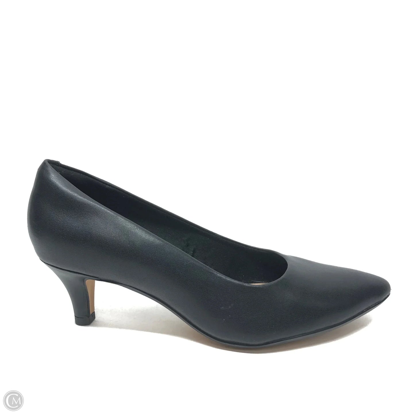 Shoes Heels Kitten By Clarks In Black, Size: 7.5
