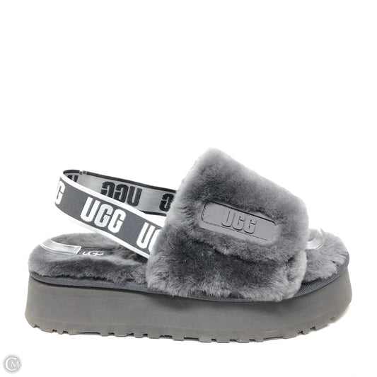 Sandals Designer By Ugg In Grey, Size: 9