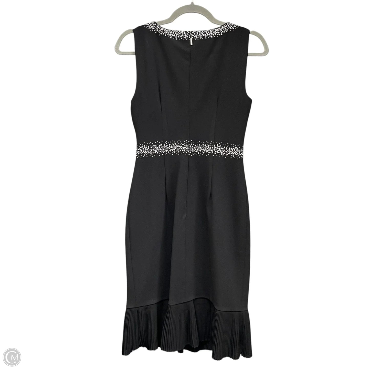 Dress Designer By Karl Lagerfeld In Black & Cream, Size: 2