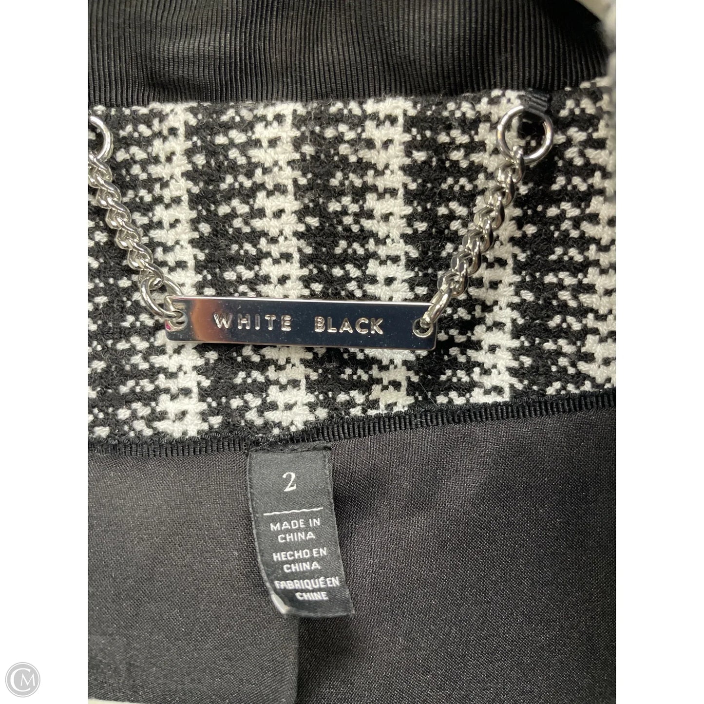 Blazer By White House Black Market In Black & White, Size: 2