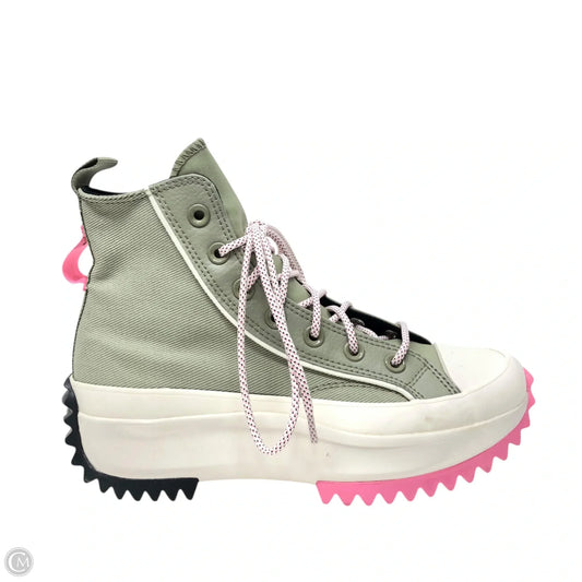 Shoes Sneakers By Converse In Green & Pink, Size: 6.5