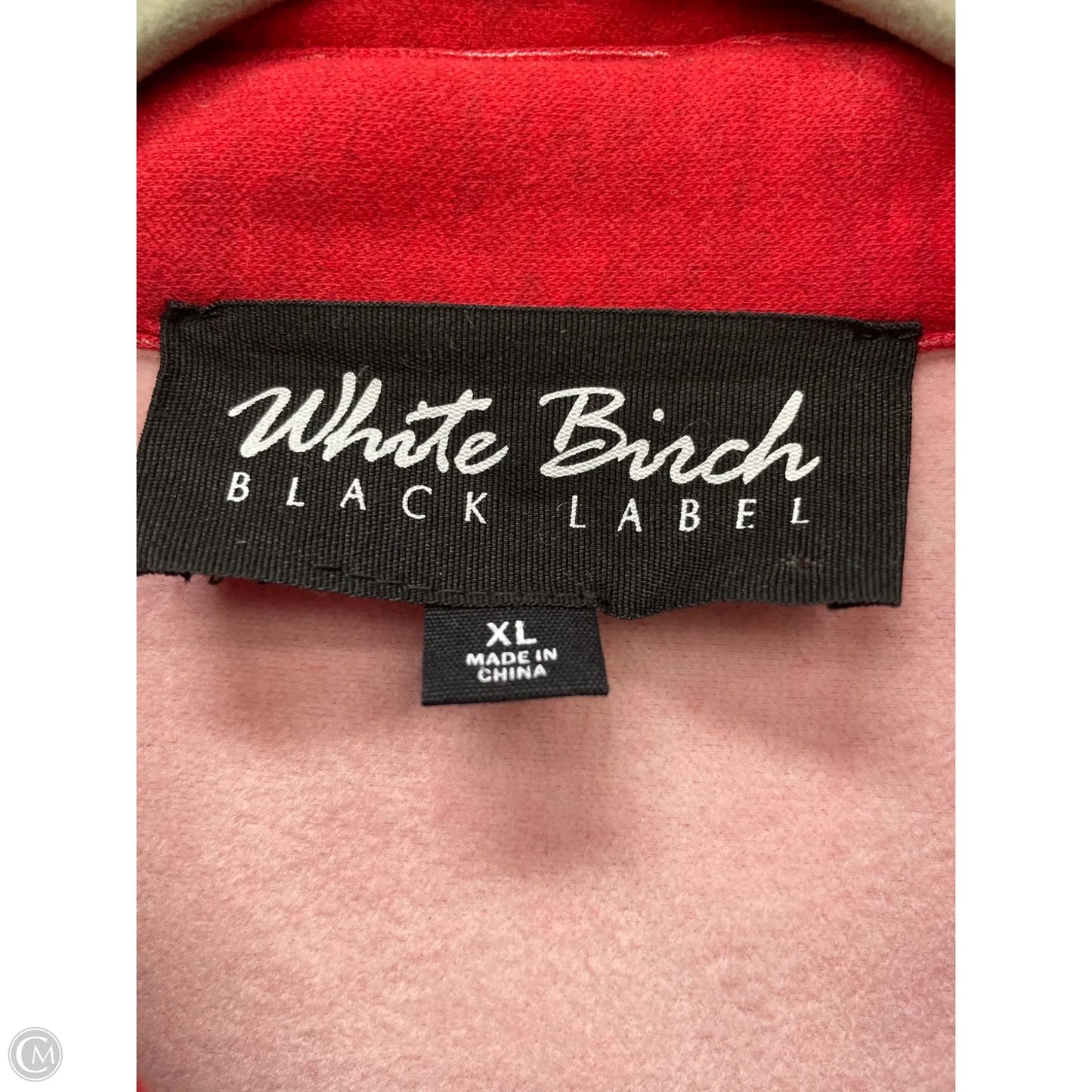 Jacket Shirt By White Birch In Red, Size: Xl