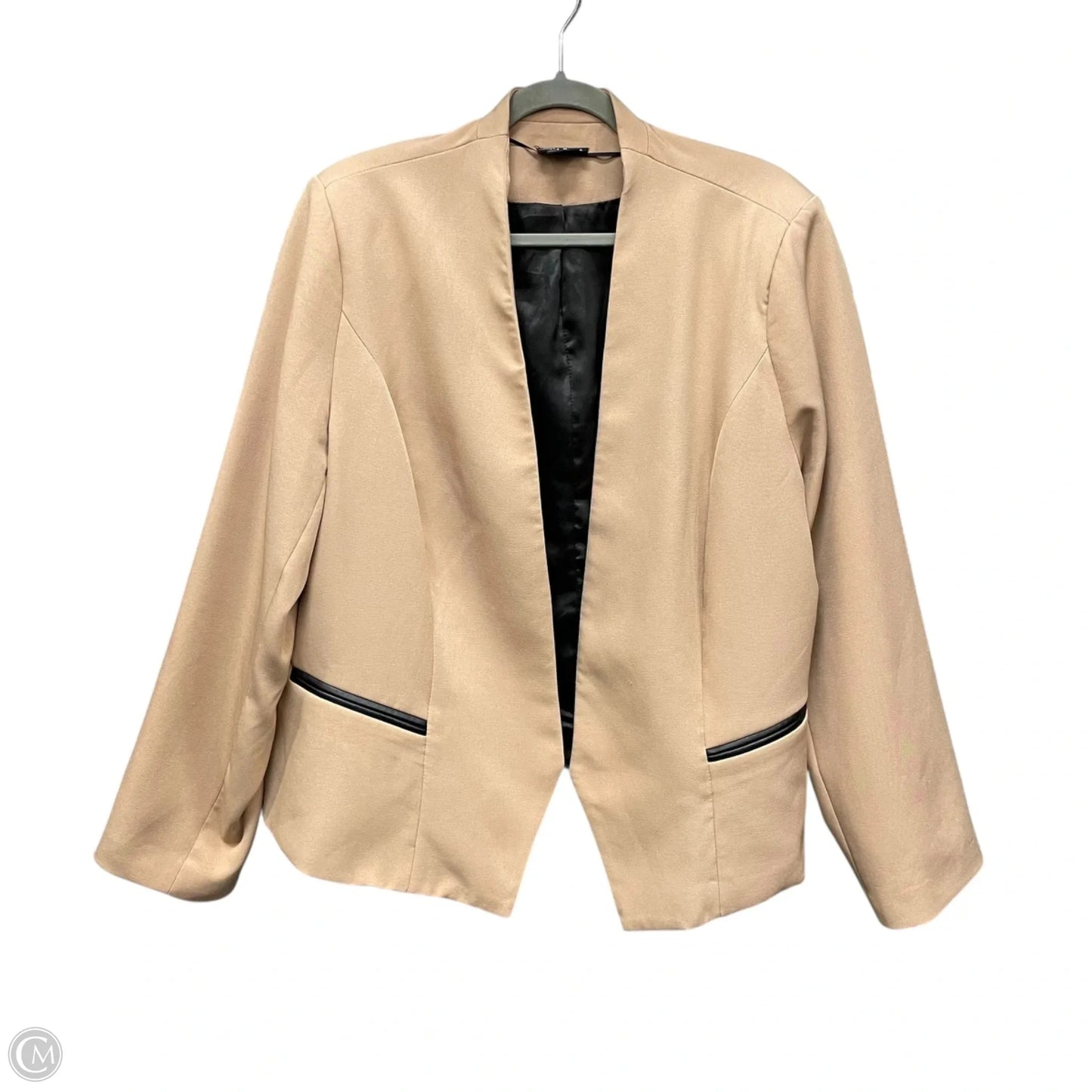 Blazer By City Chic In Tan, Size: 20