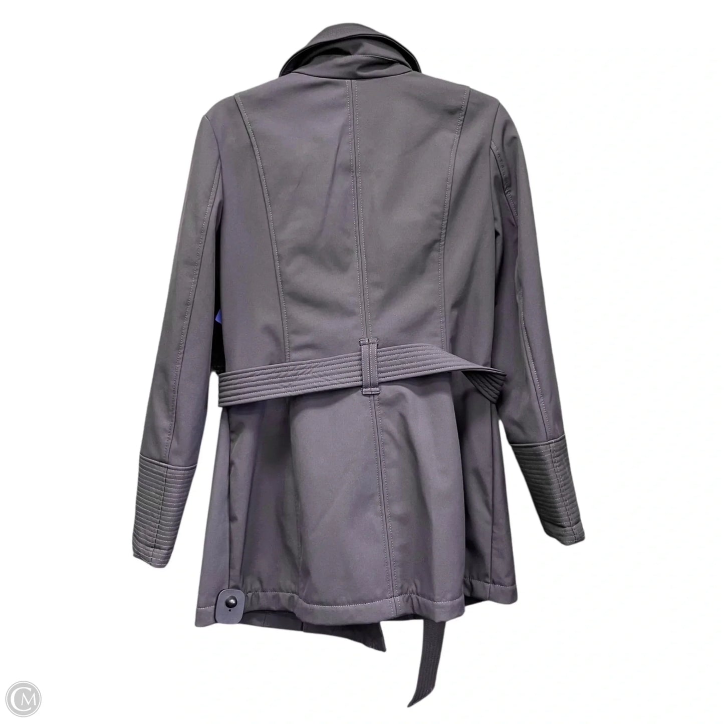 Coat Trench Coat By Michael By Michael Kors In Grey, Size: S