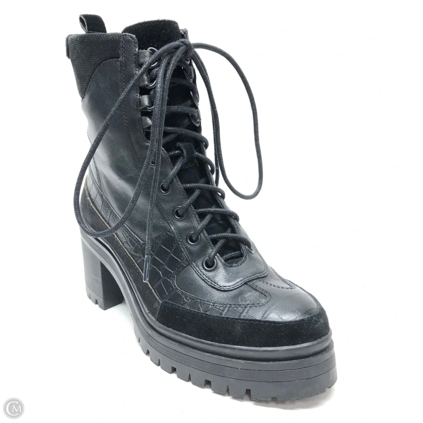 Boots Ankle Heels By Gianni Bini In Black, Size: 6.5