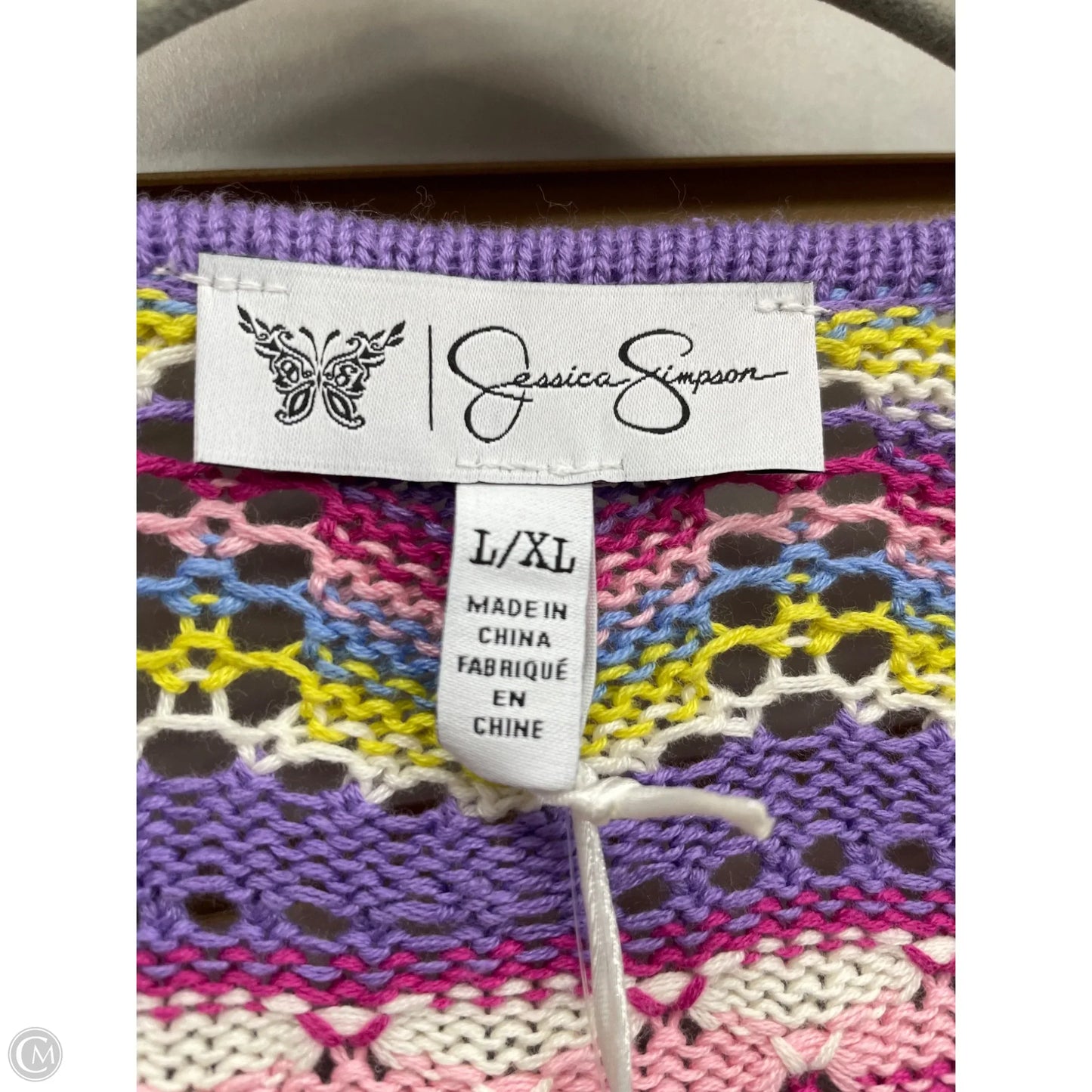 Sweater Cardigan By Jessica Simpson In Multi-colored, Size: Xl