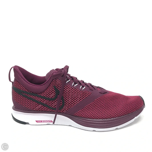 Shoes Athletic By Nike In Maroon, Size: 9