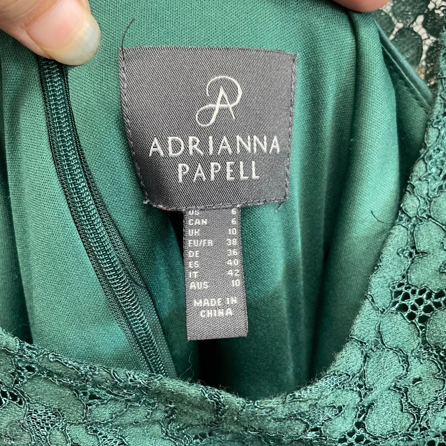 Dress Party Midi By Adrianna Papell In Green, Size: 6